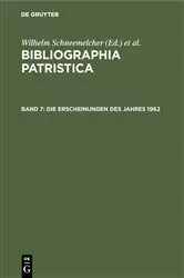 Book cover of Die Erscheinungen des Jahres 1962 by Wilhelm Schneemelcher