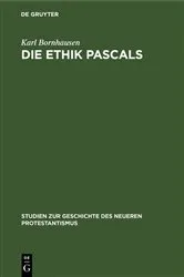 Book cover of Die Ethik Pascals by Karl Bornhausen