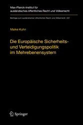 Book cover of Die Europäische Sicherheits- und Verteidigungspolitik im Mehrebenensystem by Unknown