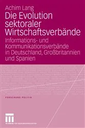 Book cover of Die Evolution sektoraler Wirtschaftsverbände by Achim Lang
