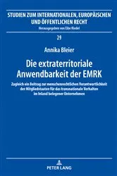 Book cover of Die extraterritoriale Anwendbarkeit der EMRK by Unknown