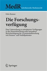 Book cover of Die Forschungsverfügung by Felix Reimer