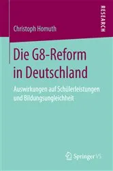 Book cover of Die G8-Reform in Deutschland by Christoph Homuth