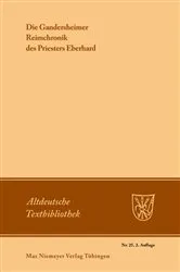 Book cover of Die Gandersheimer Reimchronik (2nd ed.) by Ludwig Wolff