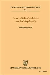 Book cover of Die Gedichte Walthers von der Vogelweide (4th ed.) by Unknown