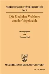 Book cover of Die Gedichte by Walther von der Vogelweide