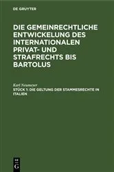 Book cover of Die Geltung der Stammesrechte in Italien by Unknown