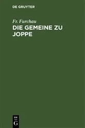 Book cover of Die Gemeine zu Joppe by Fr. Furchau