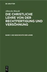 Book cover of Die Geschichte der Lehre (3rd ed.) by Albrecht Ritschl