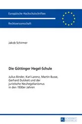 Book cover of Die Goettinger Hegel-Schule by Jakob Schirmer
