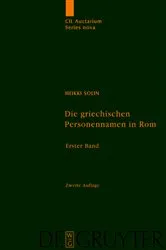 Book cover of Die griechischen Personennamen in Rom (2nd ed.) by Heikki Solin