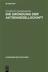 Book cover of Die Gründung der Aktiengesellschaft by Unknown