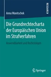 Book cover of Die Grundrechtecharta der Europäischen Union im Strafverfahren by Unknown