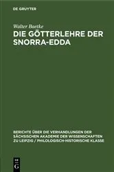 Book cover of Die Götterlehre der Snorra-Edda by Walter Baetke