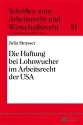 Book cover of Die Haftung bei Lohnwucher im Arbeitsrecht der USA by Abbo Junker