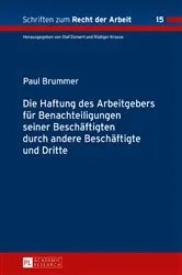 Book cover of Die Haftung des Arbeitgebers fuer Benachteiligungen seiner Beschaeftigten durch andere Beschaeftigte und Dritte by Unknown