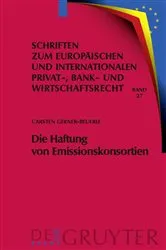Book cover of Die Haftung von Emissionskonsortien by Carsten Gerner-Beuerle