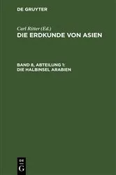 Book cover of Die Halbinsel Arabien (2nd ed.) by Carl Ritter