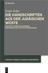 Book cover of Die Handschriften aus der Judäischen Wüste by Gregor Geiger