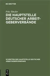 Book cover of Die Hauptstelle Deutscher Arbeitgeberverbände (2nd ed.) by Unknown