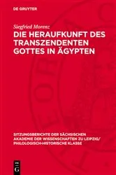 Book cover of Die Heraufkunft des Transzendenten Gottes in Ägypten by Siegfried Morenz