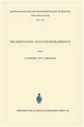 Book cover of Die Hirnvenen- und Sinusthrombosen by H. Noetzel