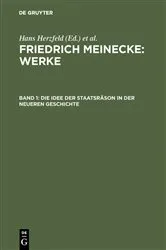 Book cover of Die Idee der Staatsräson in der neueren Geschichte by Hans Herzfeld