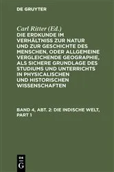 Book cover of Die Indische Welt (2nd ed.) by Carl Ritter