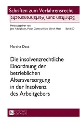Book cover of Die insolvenzrechtliche Einordnung der betrieblichen Altersversorgung in der Insolvenz des Arbeitgebers by Jens Adolphsen