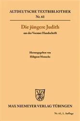 Book cover of Die jüngere Judith aus der Vorauer Handschrift by Hiltgunt Monecke