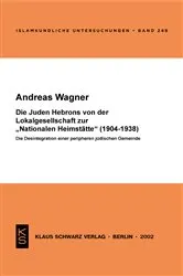 Book cover of Die Juden Hebrons von der Lokalgesellschaft zur 