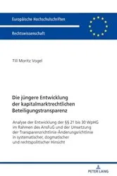 Book cover of Die juengere Entwicklung der kapitalmarktrechtlichen Beteiligungstransparenz by Till Vogel