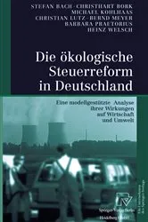 Book cover of Die ökologische Steuerreform in Deutschland by Stefan Bach