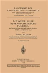 Book cover of Die Konfluente Hypergeometrische Funktion by Herbert Buchholz