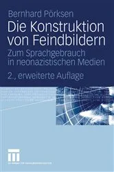 Book cover of Die Konstruktion von Feindbildern (2nd ed.) by Bernhard Pörksen