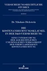 Book cover of Die Kostenanrechnungsklausel in der D&O-Versicherung by Unknown