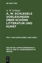 Book cover of Die Kunstlehre. (1801–1802) by Unknown