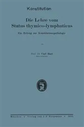 Book cover of Die Lehre vom Status thymico-lymphaticus by NA Hart