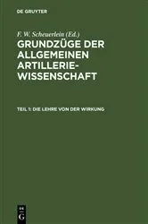 Book cover of Die Lehre von der Wirkung by F. W. Scheuerlein