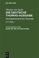 Book cover of Die letzten Dinge by Tor Andrae