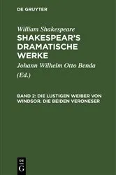 Book cover of Die lustigen Weiber von Windsor. Die beiden Veroneser by Johann Wilhelm Otto Benda