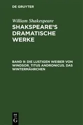 Book cover of Die lustigen Weiber von Windsor. Titus Andronicus. Das Wintermährchen (6th ed.) by August Wilhelm Schlegel