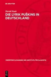 Book cover of Die Lyrik Puškins in Deutschland by Harald Raab