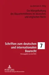 Book cover of Die Maengelhaftung des Bauunternehmers im deutschen und englischen Recht by Axel Wirth