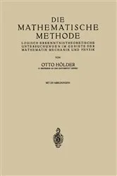 Book cover of Die Mathematische Methode by Otto Hölder