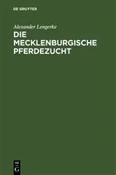 Book cover of Die mecklenburgische Pferdezucht by Unknown