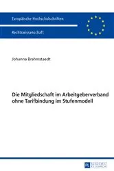 Book cover of Die Mitgliedschaft im Arbeitgeberverband ohne Tarifbindung im Stufenmodell by Johanna Brahmstaedt