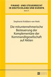 Book cover of Die mitunternehmerische Besteuerung der Komplementaere der Kommanditgesellschaft auf Aktien by Klaus-Dieter Drüen