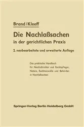 Book cover of Die Nachlaßsachen in der gerichtlichen Praxis (2nd ed.) by F.-J. Finke