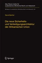 Book cover of Die neue Sicherheits- und Verteidigungsarchitektur der Afrikanischen Union by Unknown